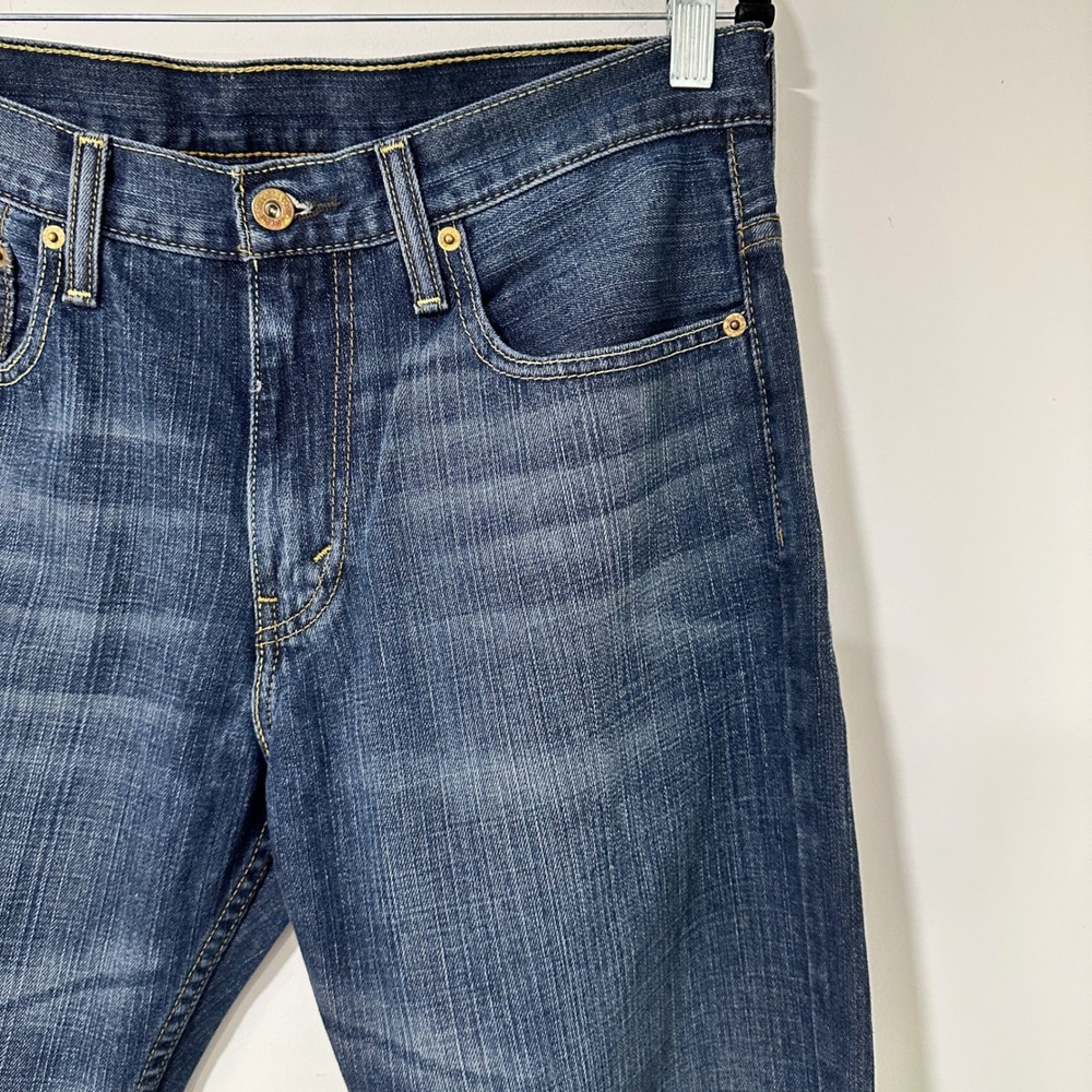 Levis 569 Loose Straight Jeans Mens 32x32 Actual 33x30 Dark Wash Y2K